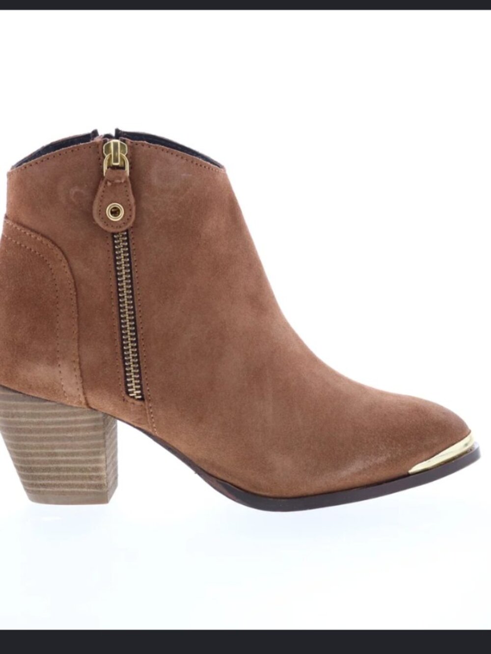 Diba True Swing Size 6 Brown Suede Zipper Ankle & Booties Boots NWOB